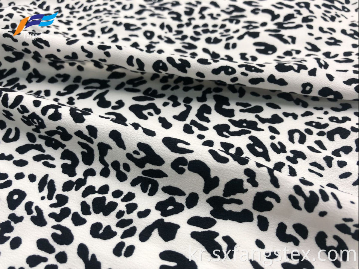 Recycled Stretch Leopard Print 100% Polyester Ladies Fabric